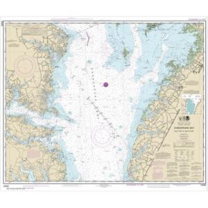 NOAA Chart - Chesapeake Bay Wolf Trap to Smith Point - 12225