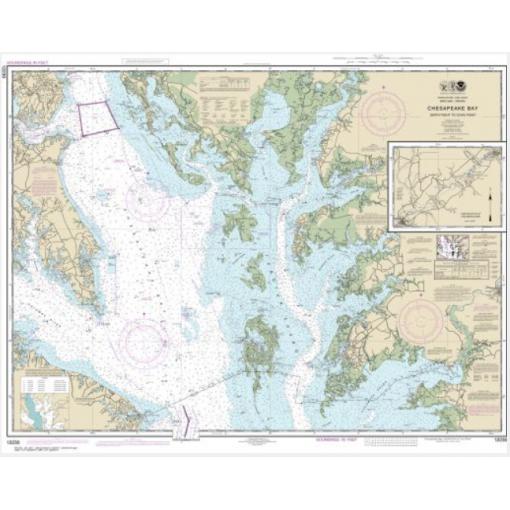 NOAA Chart - Chesapeake Bay Smith Point to Cove Point - 12230
