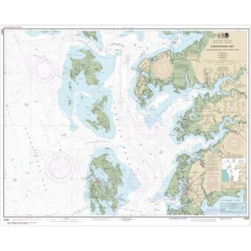 NOAA Chart - Chesapeake Bay Tangier Sound Northern Part - 12231