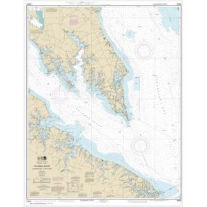 NOAA Chart - Potomac River Chesapeake Bay to Piney Point - 12233