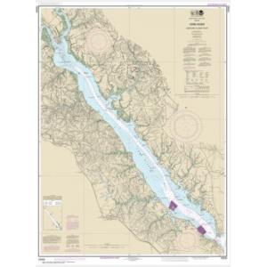 NOAA Chart - York River Yorktown to West Point - 12243