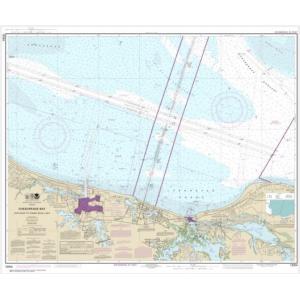 NOAA Chart - Chesapeake Bay Cape Henry to Thimble Shoal Light - 12254