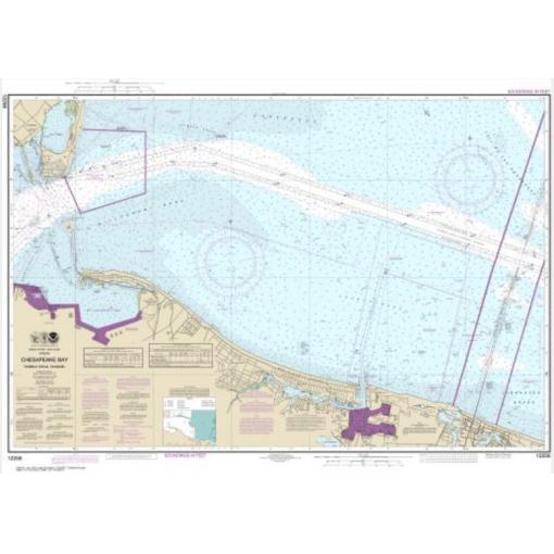 NOAA Chart - Chesapeake Bay Thimble Shoal Channel - 12256