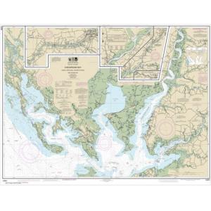 NOAA Chart - Chesapeake Bay Honga, Nanticoke, Wicomico Rivers and Fishing Bay - 12261