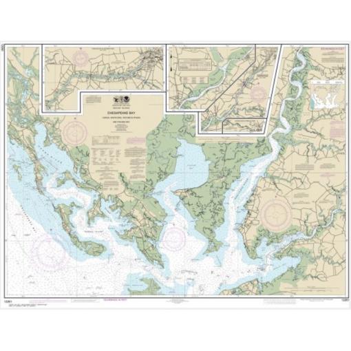 NOAA Chart - Chesapeake Bay Honga, Nanticoke, Wicomico Rivers and Fishing Bay - 12261