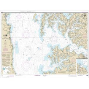 NOAA Chart - Chesapeake Bay Choptank River and Herring Bay; Cambridge - 12266