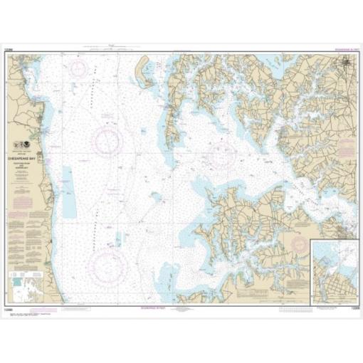 NOAA Chart - Chesapeake Bay Choptank River and Herring Bay; Cambridge - 12266