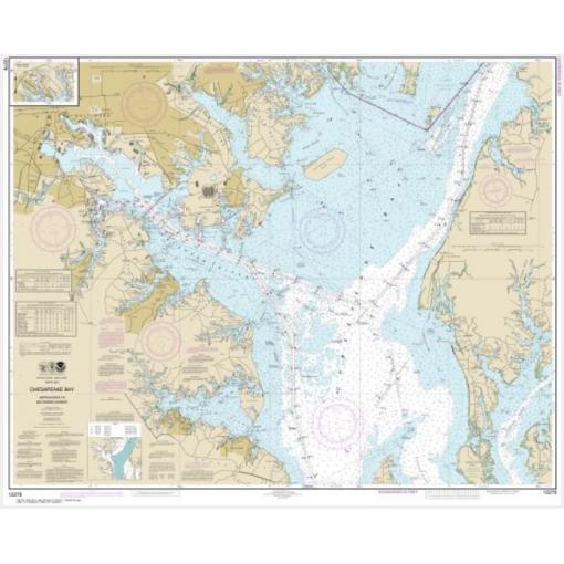 NOAA Chart - Chesapeake Bay Approaches to Baltimore Harbor - 12278