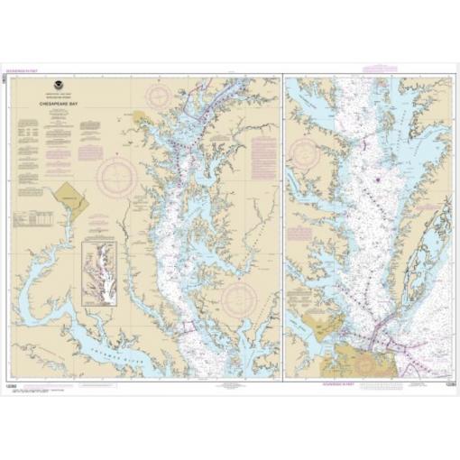NOAA Chart - Chesapeake Bay - 12280