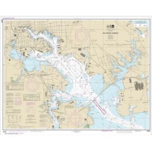 NOAA Chart - Baltimore Harbor - 12281