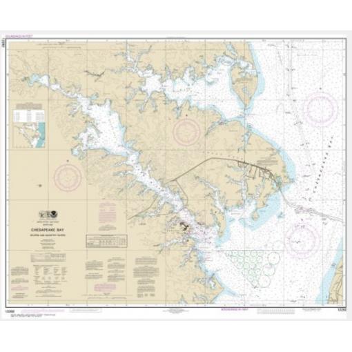 NOAA Chart - Chesapeake Bay Severn and Magothy Rivers - 12282