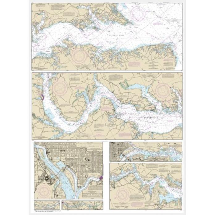 NOAA Chart - Potomac River;  District of Columbia - 12285