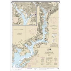 NOAA Chart - Potomac River Mattawoman Creek to Georgetown; Washington Harbor - 12289