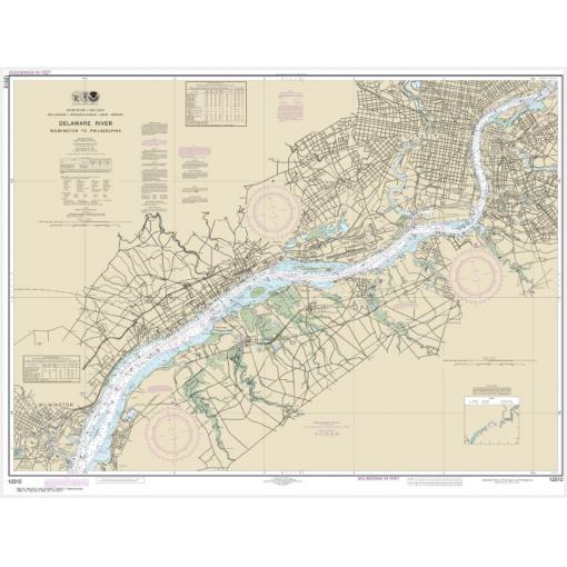 NOAA Chart - Delaware River Wilmington to Philadelphia - 12312