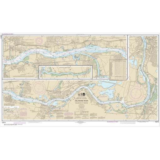 NOAA Chart - Delaware River Philadelphia to Trenton - 12314