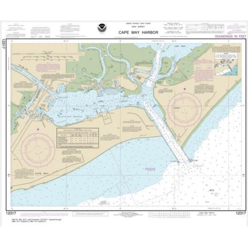 NOAA Chart - Cape May Harbor - 12317