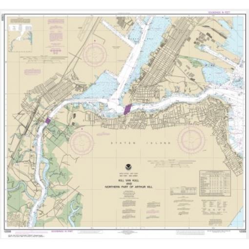 NOAA Chart - Kill Van Kull and Northern Part of Arthur Kill - 12333