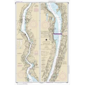 NOAA Chart - Hudson River New York to Wappinger Creek - 12343