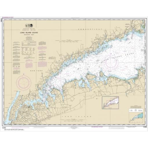 NOAA Chart - Long Island Sound Western Part - 12363