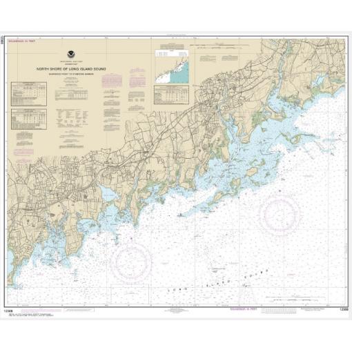 NOAA Chart - North Shore of Long Island Sound Sherwood Point to Stamford Harbor - 12368