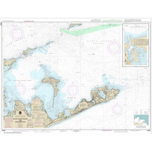 NOAA Chart - Block Island Sound and Gardiners Bay;  Montauk Harbor - 13209