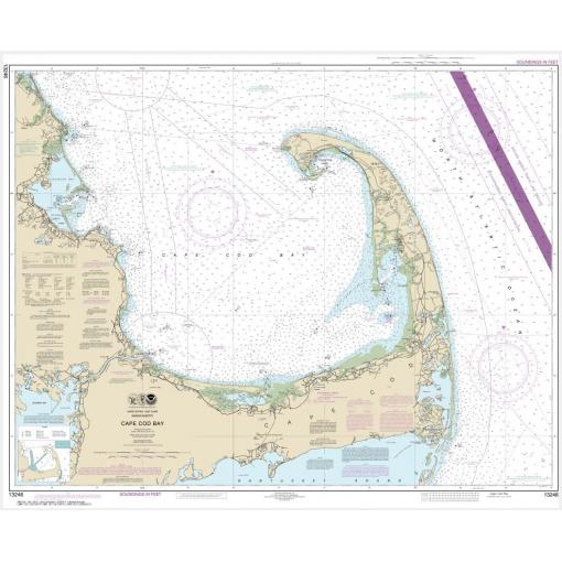 NOAA Chart - Cape Cod Bay - 13246