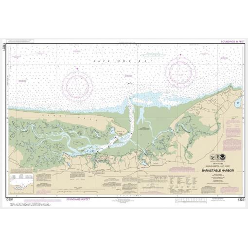 NOAA Chart - Barnstable Harbor - 13251