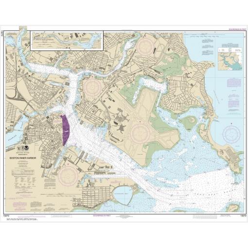 NOAA Chart - Boston Inner Harbor - 13272