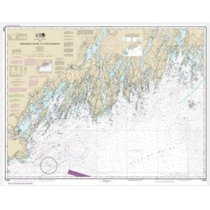 NOAA Chart - Monhegan Island to Cape Elizabeth - 13288