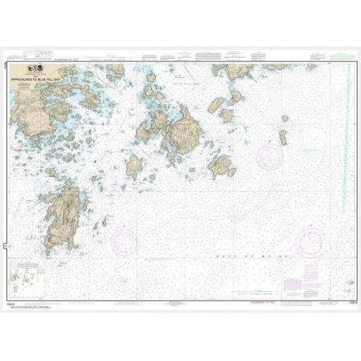NOAA Chart - Approaches to Blue Hill Bay - 13313