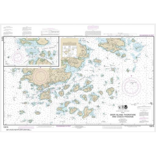 NOAA Chart - Deer Island Thorofare and Casco Passage - 13315