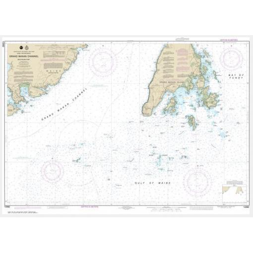 NOAA Chart - Grand Manan Channel Southern Part - 13392
