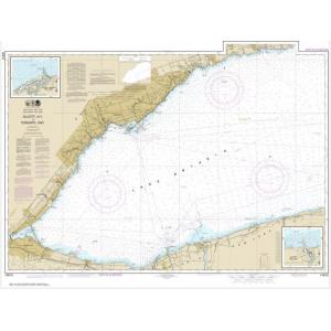 NOAA Chart - Olcott Harbor to Toronto;  Olcott and Wilson Harbors - 14810