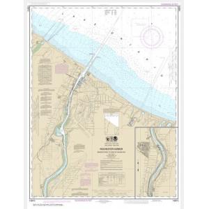 NOAA Chart - Rochester Harbor, including Genessee River to head of navigation - 14815