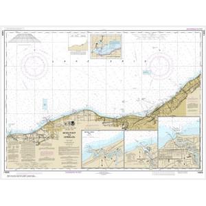 NOAA Chart - Moss Point to Vermilion; Beaver Creek; Vermilion Harbor; Rocky River - 14826