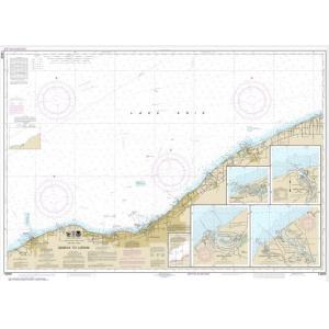 NOAA Chart - Geneva to Lorain;  Beaver Creek;  Rocky River;  Mentor Harbor;  Chagrin River - 14829