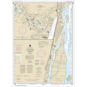 NOAA Chart - Trenton Channel and River Rouge; River Rouge - 14854