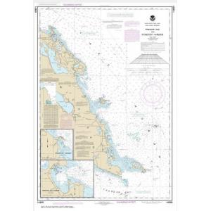 NOAA Chart - Thunder Bay Island to Presque Isle; Stoneport Harbor; Resque Isle Harbor - 14869