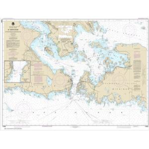 NOAA Chart - St. Mars River - Detour Passage to Munuscong Lake; Detour Passage - 14882