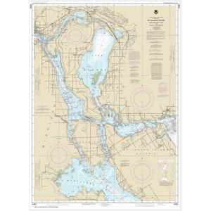 NOAA Chart - St. Marys River - Munuscong Lake to Sault Ste. Marie - 14883
