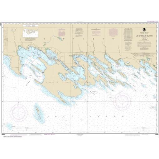NOAA Chart - Les Cheneaux Islands - 14885