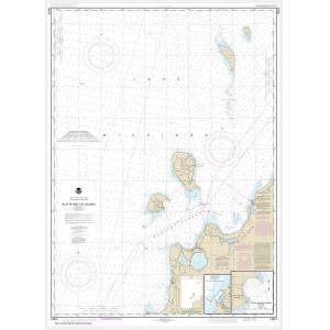 NOAA Chart - Platte Bay to Leland; Leland; South Manitou Harbor - 14912