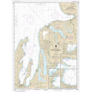 NOAA Chart - Grand Traverse Bay to Little Traverse Bay; Harobr Springs; Petoskey; Elk Rapids; Suttons Bay; Northport; Traverse City - 14913