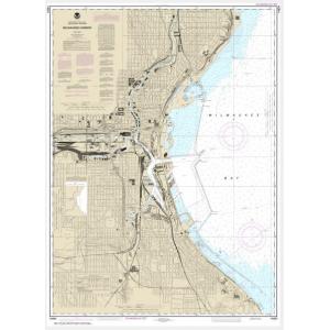 NOAA Chart - Milwaukee Harbor - 14924