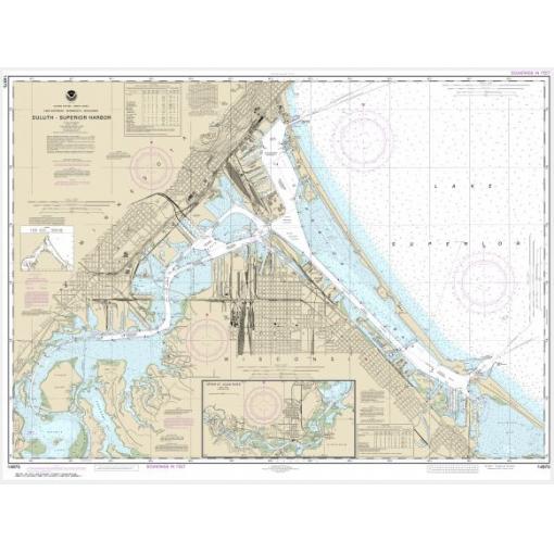 NOAA Chart - Duluth-Superior Harbor; Upper St. Louis River - 14975