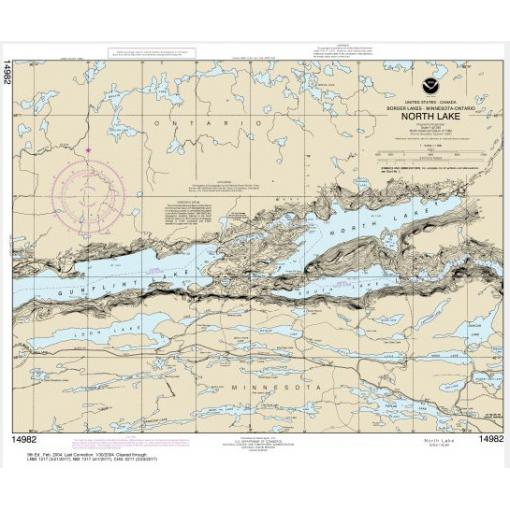 NOAA Chart - North Lake - 14982
