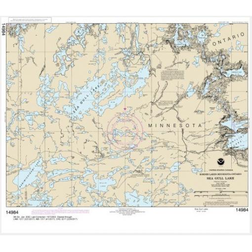 NOAA Chart - Sea Gull Lake - 14984