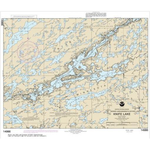 NOAA Chart - Knife Lake - 14986