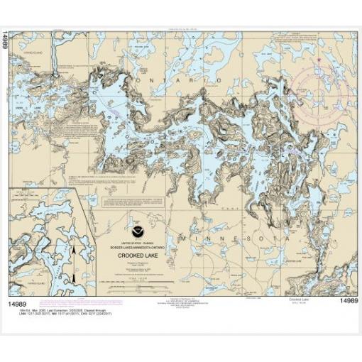 NOAA Chart - Crooked Lake - 14989