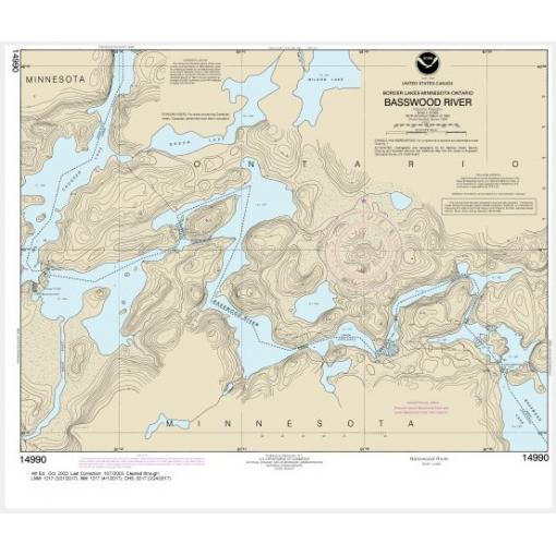 NOAA Chart - Basswood River - 14990